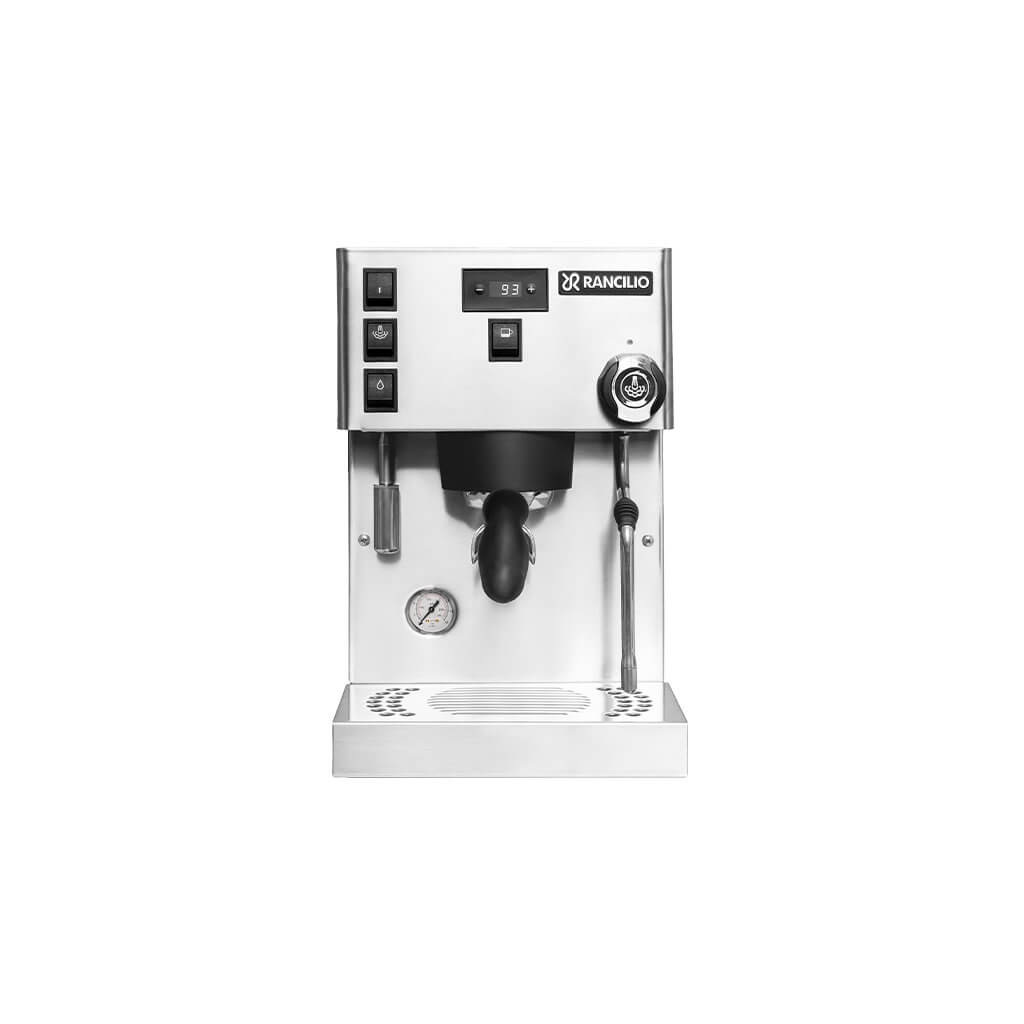 Ekspres do kawy Silvia Pro X w wykończeniu ze stali nierdzewnej - przód