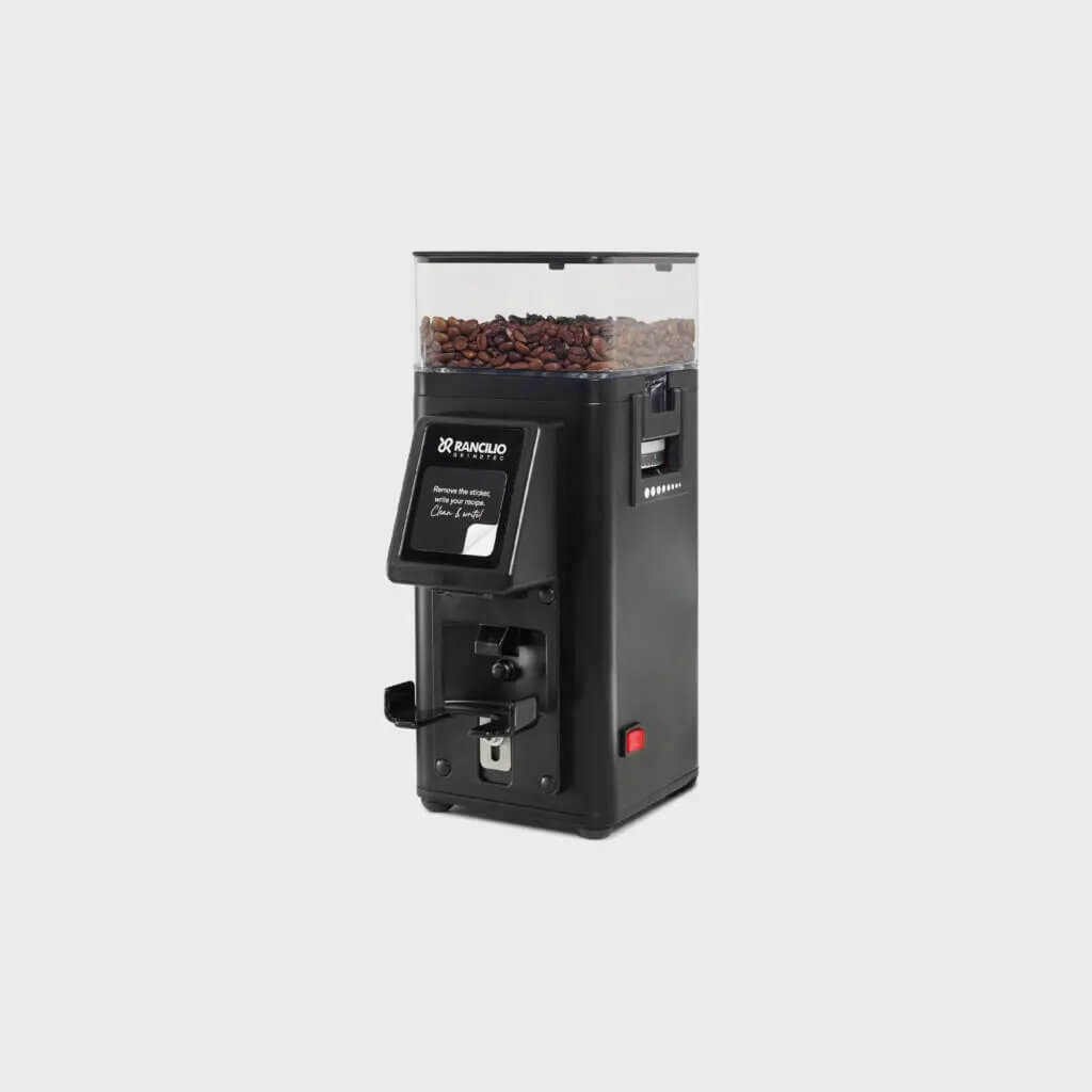 Młynek do kawy Stile SD w kolorze czarnym - przód, lewy bok