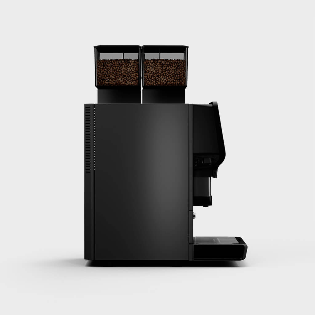 Ekspres do kawy Touch Coffee z wbudowaną chłodziarką do kawy - bok