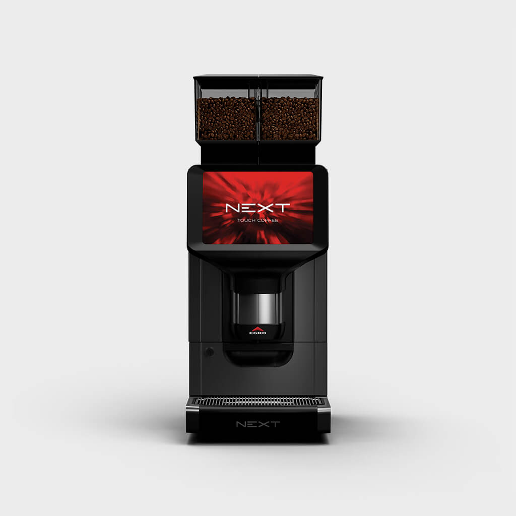 Ekspres do kawy Touch Coffee z wbudowaną chłodziarką do kawy - przód