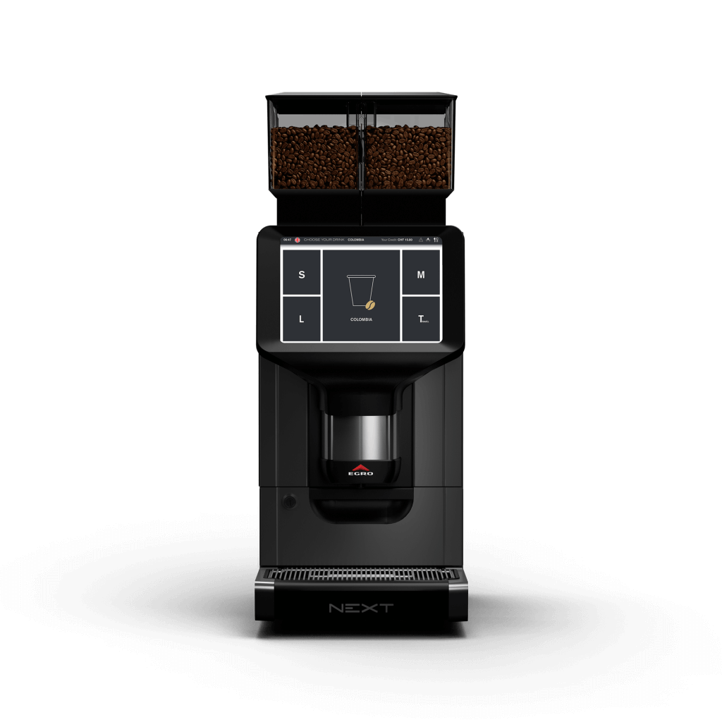 Ekspres do kawy Touch Coffee z wbudowaną chłodziarką do kawy - przód